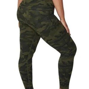 Belly Bandit Mother Tucker Compression Leggings Olive Camo SZ S NWT